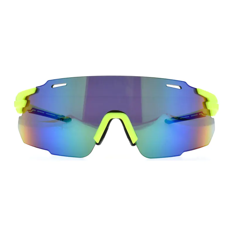 Occhiali da sole sportivi con rivestimento in gomma